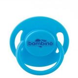Bambino 6-18 Ay Yumuşak Kenarlı Silikon Kiraz Uçlu Zincirli Emzik Mavi
