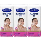 Bambino Cotton Kare 50x3 Adet Makyaj ve Bebek Temizleme Pamuğu