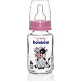 Bambino Desenli Cam Biberon 125 ml - Pembe