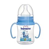 Bambino Geniş Ağızlı Kulplu Mavi 250 ml PP Biberon