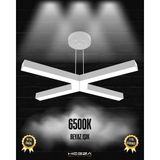 Bambino (Gri Kasa, Beyaz Işık) Ledli Modern Sarkıt Linear LED Avize Salon Mutfak Oturma Odası Yatak Odası Antre Hol LED
