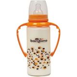 Bambino Kulplu Turuncu 125 ml Cam Biberon