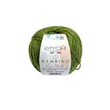 Bambino Lux Çimen Yeşili Yumuşak Örgü İpi%60 Merino Yünü%40 Akrilik 50g 160m (70408)