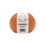 Bambino Lux Parlak Turuncu Yumuşak Örgü İpi%60 Merino Yünü%40 Akrilik 50g 160m (70212)