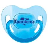 Bambino Silikon Damak Uçlu Emzik 0 - 6 Ay Mavi
