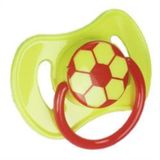 Bambino Silikon Damak Uçlu Futbol 6-18 Sarı Kırmızı Emzik