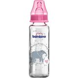 Bambino T014 225 ml Şapka Desenli Cam Biberon