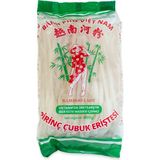 Bamboo Lady Pirinç Çubuk Eriştesi ( Vietnamese Rice Stick Noodle 5mm ) - 400 gr Sade Lezzetli Vietnam Menşeli Makarna
