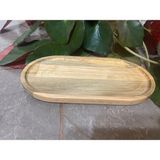 Bamboo Star Bambu Ahşap Altlık 24 cm x 12,5 cm ,yağdanlık Altlığı, Sunum Tabağı