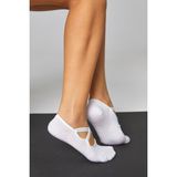 Bamboo Star Bambu Kadın Beyaz Kaydırmaz Taban Silikon Baskı Pilates Yoga Fitness Dans Aktivite Babet Çorabı 2’li - 36 - 40