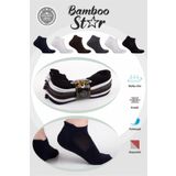 bamboo star Erkek Havlu Patik Çorap, Spor, Antibakteriyel ,Esnek,Dikişsiz Asorti 6lı Premium Çorap