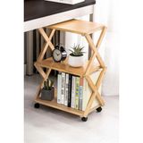 Bambu 3 Raflı Tekerlekli Sehpa Düzenleyici Raf Çok Amaçlı Organizer DB-0023 - standart