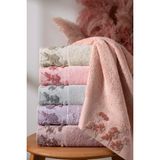 Bambu 50X90 cm Süzine Nakışlı 6 Lı Kutulu El Yüz Havlusu - Turuncu - Sarı