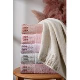 Bambu 50X90 cm Süzine Nakışlı 6 Lı Kutulu El Yüz Havlusu - Turuncu