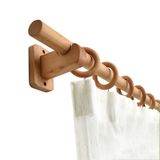 Bambu ağacından perde çubuğu, halkalı ve halkalı perdeler için, 29 mm çap, 250 cm uzunluğunda, yatak odası, oturma odası ve mutfak için