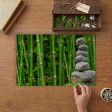 Bambu Ağaçları - Dizili Taşlar Tasarımı 240 Parça Ahşap Puzzle Ahşap Kutuda MP05589