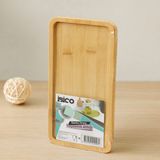 Bambu Ahşap Dikdörtgen Mini Tepsi 12 x 23.4 x 0.8 cm - Renkli - Çok Renkli