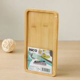 Bambu Ahşap Dikdörtgen Mini Tepsi 12 X 23.4 X 0.8 Cm