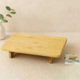 Bambu Ahşap Dikdörtgen Sunum Panosu 32.5X21.5 Cm Ayaklı 5 Cm