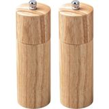 Bambu Ahşap Tuz Karabiber Öğütücü Seti 16 Cm, 2 Adet - Seçenek 1