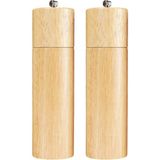 Bambu Ahşap Tuz Karabiber Öğütücü Seti, 21 Cm, 2'li - Seçenek 1