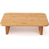 Bambu Ayaklı Diktörtgen Kesme Tahtası, Bej, 34X22X9 cm - Seçenek 1 - Ahşap - Bej