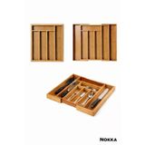 Bambu Ayarlanabilir Çekmece İçi Kaşıklık 5-7 Bölmeli, Organizer