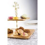 Bambu Bambum Tiramisu - 2 Katlı Sunum Tabağı Kare - 1 Adet