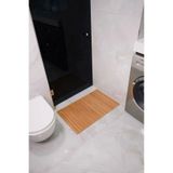 Bambu Banyo Matı Çamaşır Makinası Üstü Örtüsü Koltuk Matı Ahşap Kanepe Koltuk Kenarı Matı 68X45 cm