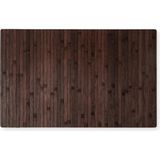 Bambu Banyo Paspası Kaydırmaz Özellikli Taban 50 x 80 cm Koyu Kahverengi - 50 x 80 cm