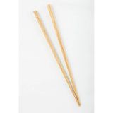 Bambu Chopstick 1 Çift 24 Cm Sade Ahşap, Siyah Çin Yemek Çubuğu Bambu Kahverengi