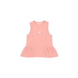 Bambu Çiçek Nakışlı Çocuk Bluz Pembe