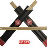 Bambu Cin Cubugu Chopsticks 200 Cift
