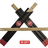 Bambu Cin Cubugu Chopsticks 50 Cift