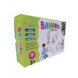 Bambu Çubuklar Eğitici Zeka ve Hayal Gücü Geliştirici +300 Parça 5 Farklı Renk - 20 cm
