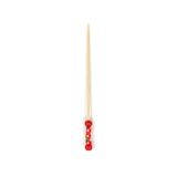 Bambu Dekoratif Kırmızı Örgülü Kürdan 12 cm - 50 Adet