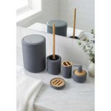 Bambu Detaylı Akrilik Banyo Seti - 5 Parça