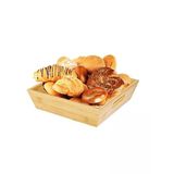 Bambu Ekmeklik Ve Meyvelik, Kare Büyük Ebat (25 Cm)