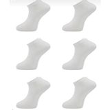 Bambu Erkek Patik Çorap 6'lı Paket Dikişsiz - 41 - 46 - Beyaz