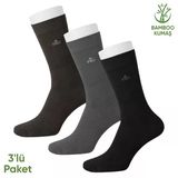 Bambu Erkek Soket Çorap - 3 Çift - Dikişsiz - Biga - 17619 - Set 2