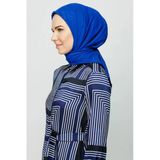 Bambu Eşarp Saks Mavi