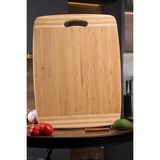 Bambu Hijyenik Meyve Sebze ve Ekmek Kesme Tahtası 26X36CM - Ahşap - Ceviz - Seçenek 1