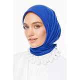 Bambu Jakar Eşarp Saks Mavi