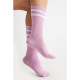 Bambu Kadın Kaydırmaz Taban Silikon Baskı Yoga Fitness Pilates Bale Dans Kaymaz Tenis Çorabı 3'lü - Pembe - Yeşil - Krem - 36 - 40