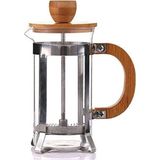 Bambu Kapak Filtre Kahve & Bitki Çayı Demleme French Press 350ML - 0-Kahverengi