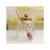 Bambu Kapaklı Cam Bal Kavanozu - 350Ml