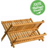 Bambu Katlanabilir-Antibakteriyel-Tabaklık Bulaşıklık - 1 Adet