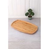 Bambu Kayık Sunum Tabağı Servis Tabak 36*22cm Kyk3622