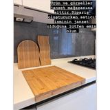 Bambu Kenarlı Kesme Tahtası 45 * 38 - Çok Renkli