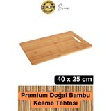 Bambu Kesme Doğrama Tahtası Ahşap Kesim Panosu Et Tavuk Balık Sebze Antibakteriyel Yıkanabilir - Diğer